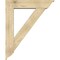 Ekena Millwork Traditional Traditional Rough Sawn Bracket w/ Offset Brace, Douglas Fir, 8"W x 36"D x 44"H BKT0806X36X44TRA01RDF - alternate 4